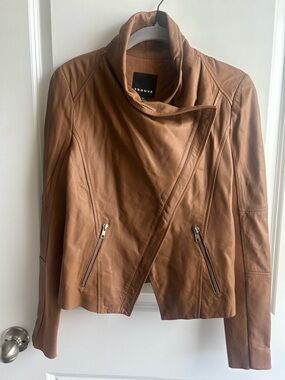 Trouve Tan Leather Jacket